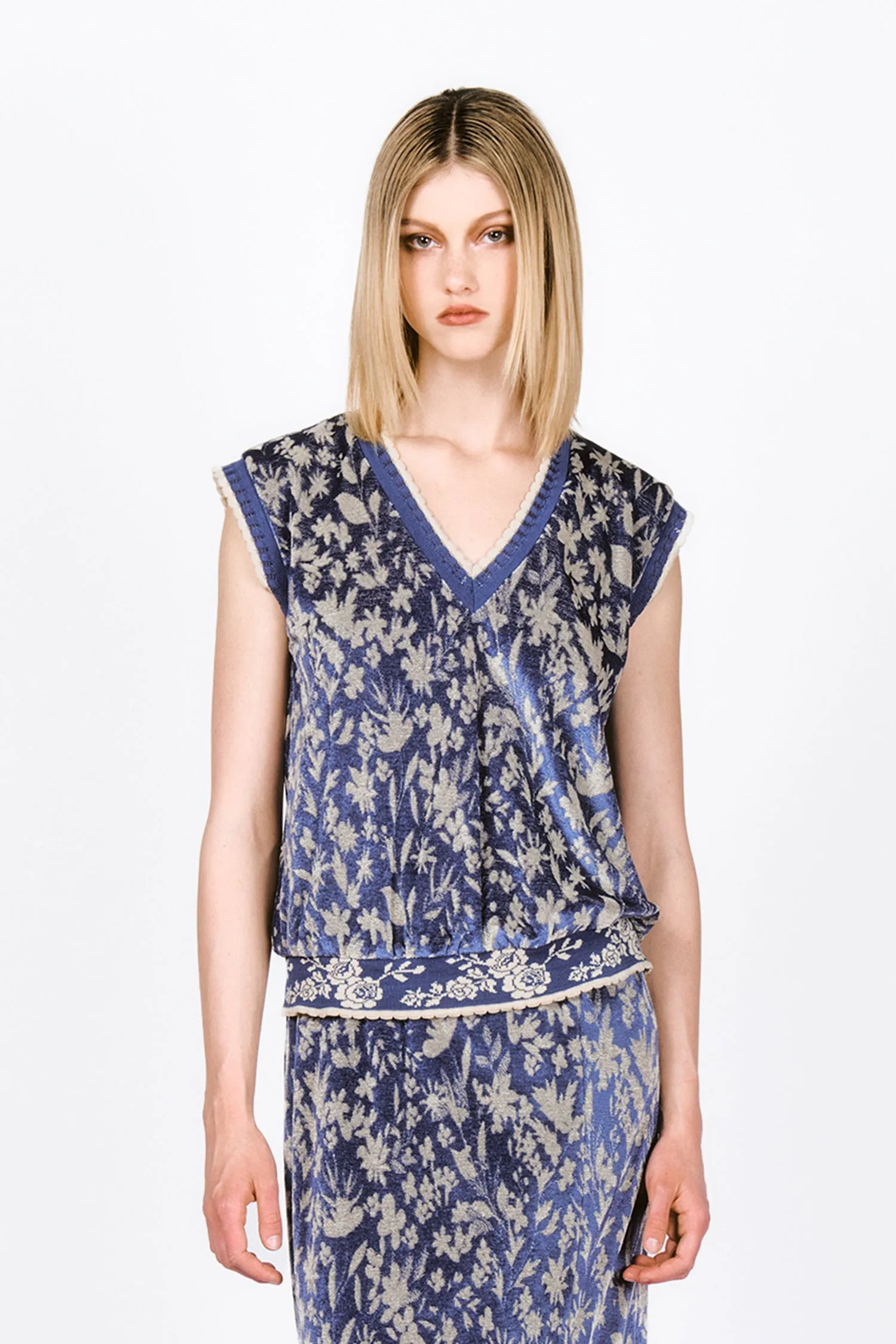 Bluebell Velour Vest