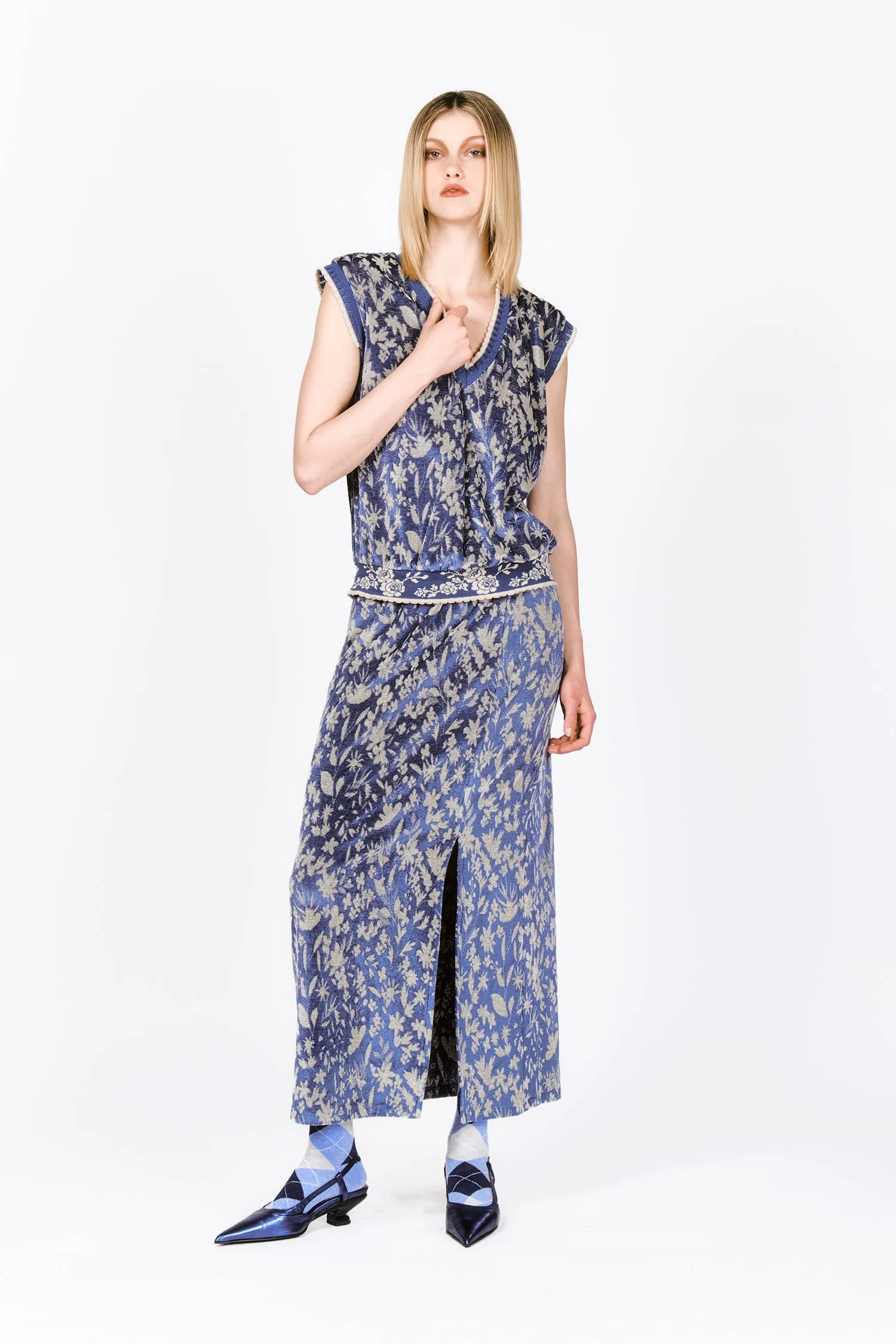 Bluebell Velour Vest