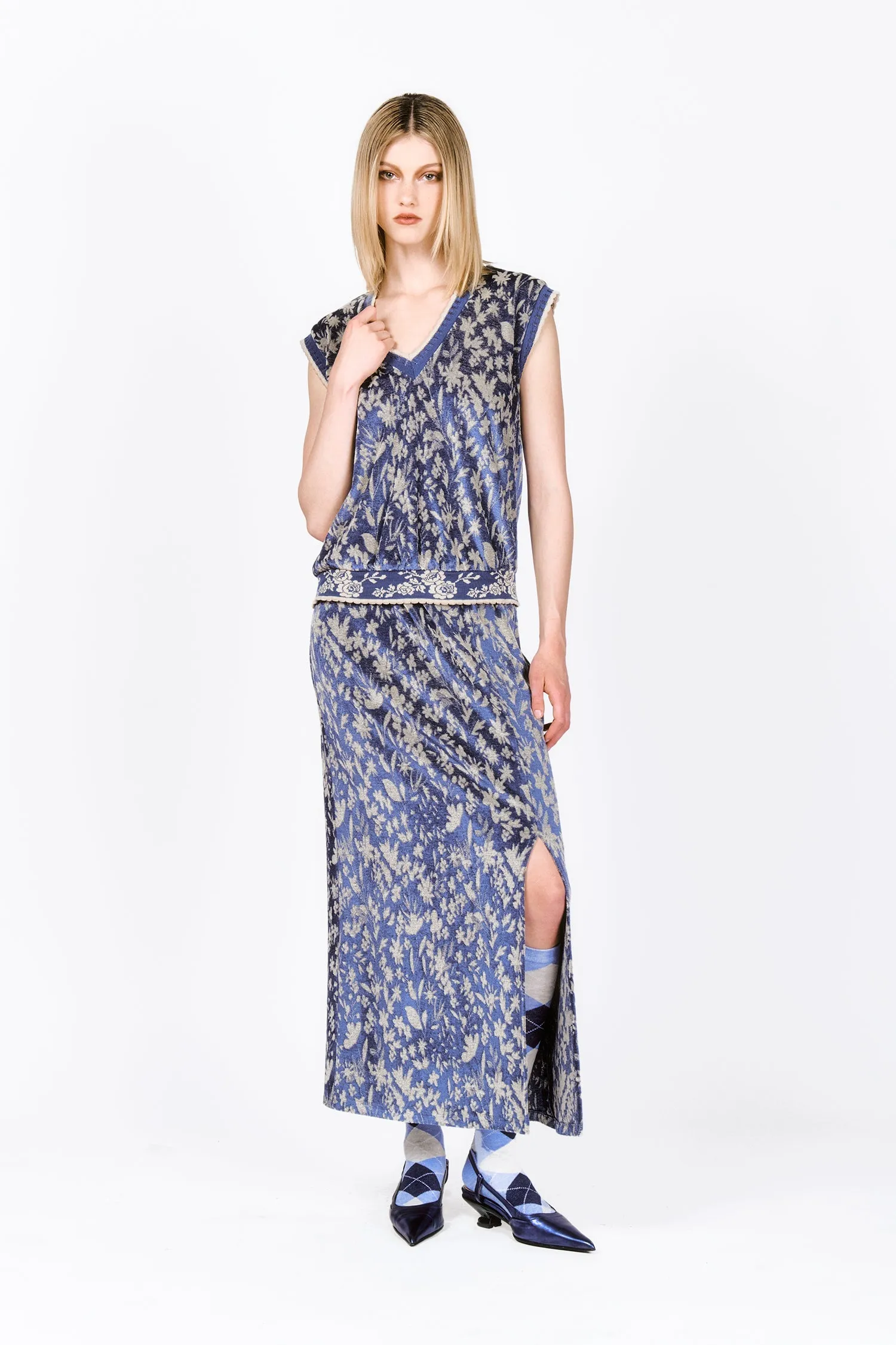 Bluebell Velour Vest