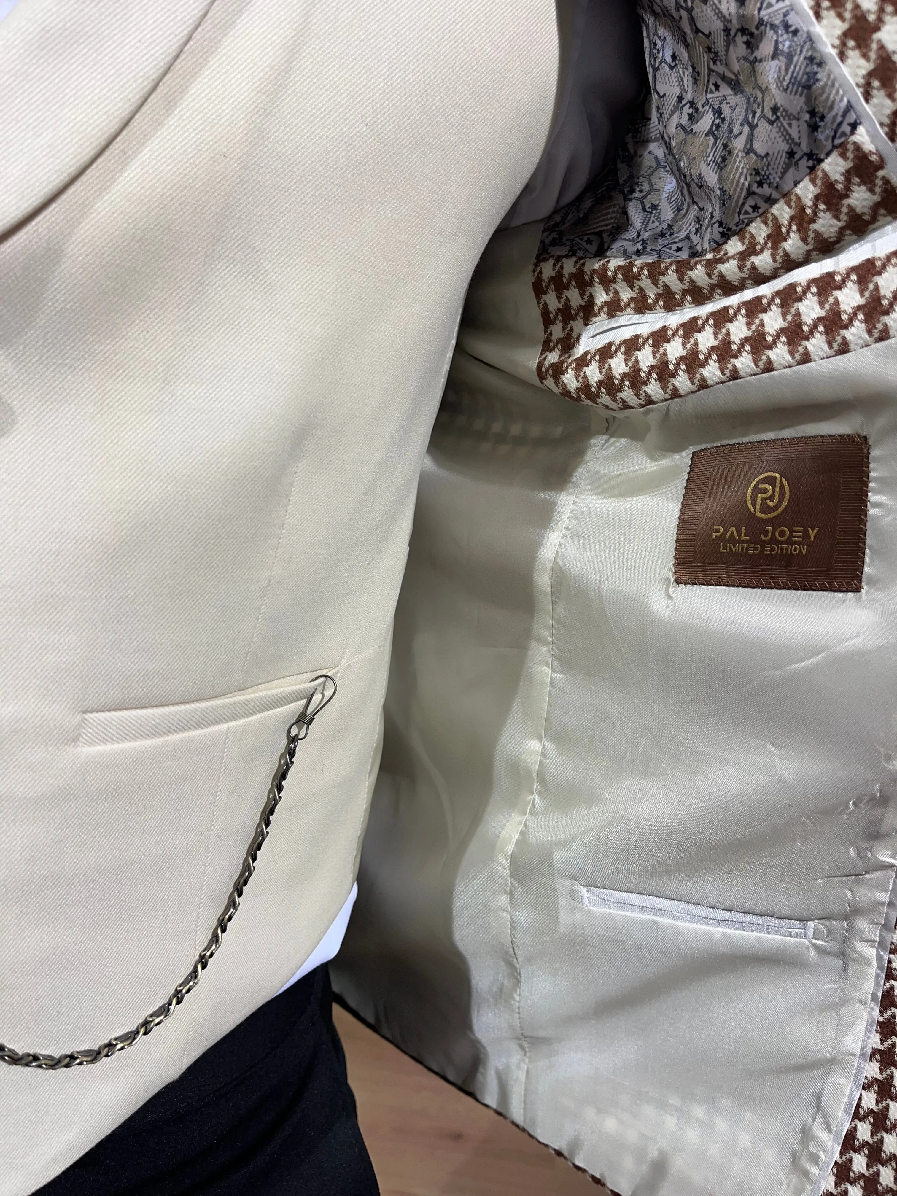 Cancun - Tan/Cream 3 Piece Suit